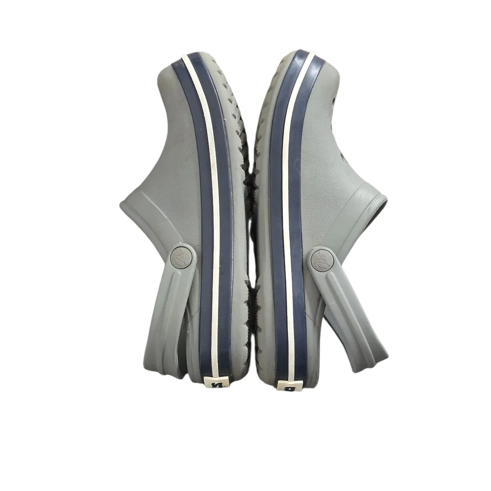 CROCS Kids Youth Gray Sandals Clogs Shoe Slip On Size 3